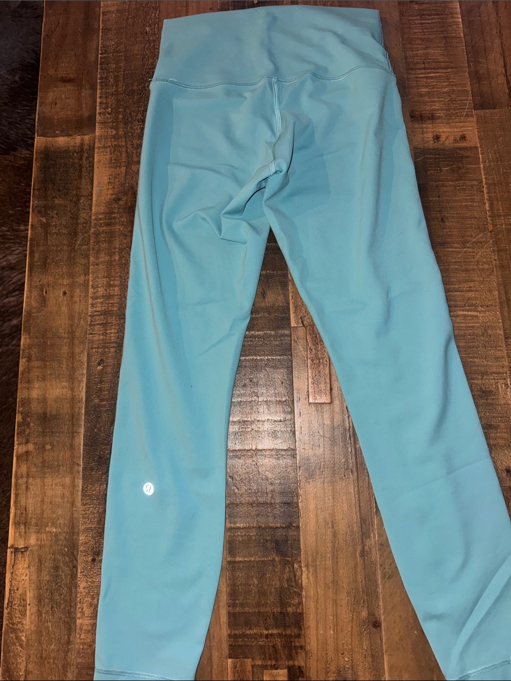 lululemon athletica light blue high-waist leggings